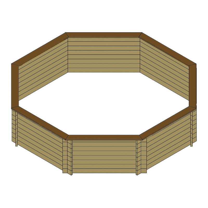 Piscine bois octogonale Dream-Wood modèle Paimpont – Image 2