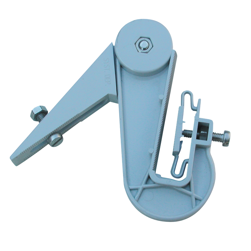 Crochet orientable gouttière gris – Image 2