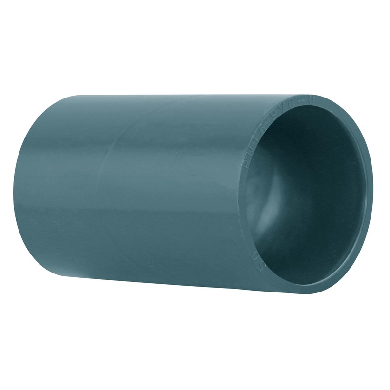 Manchon PVC femelle à emboîture longue Ø50